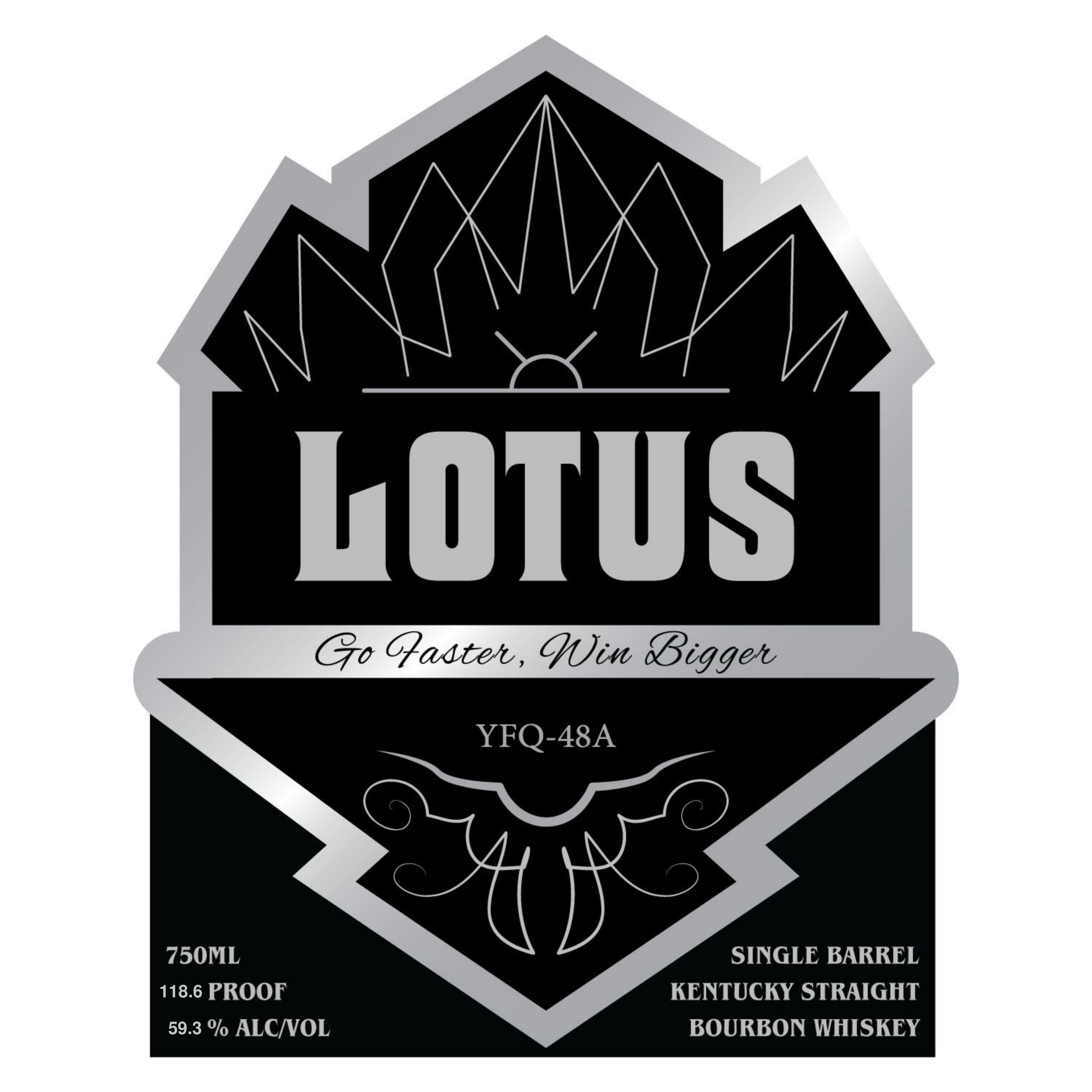 Example custom bourbon label design